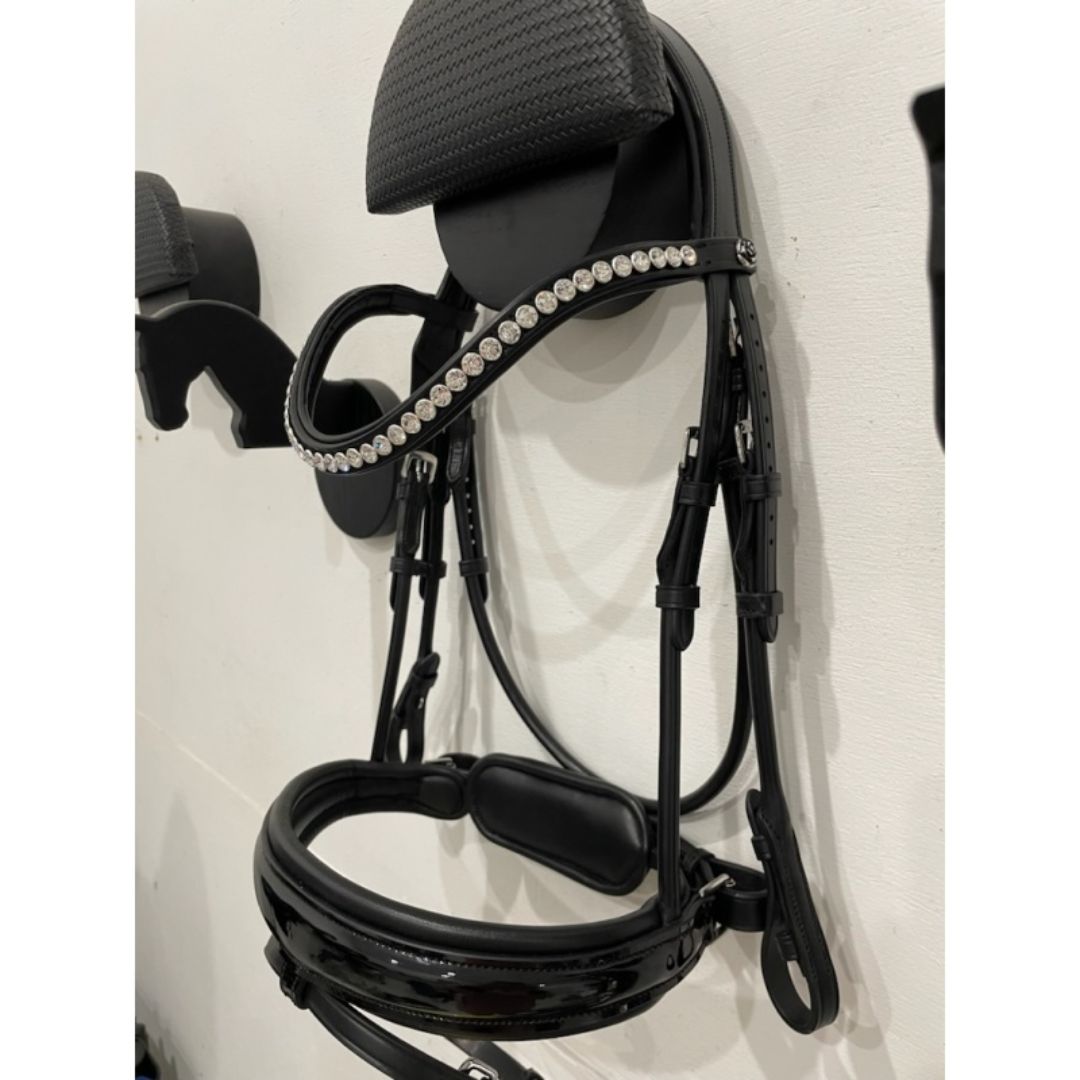 COMFORT Snaffle Rolled Leather Patent Noseband FULL - 1